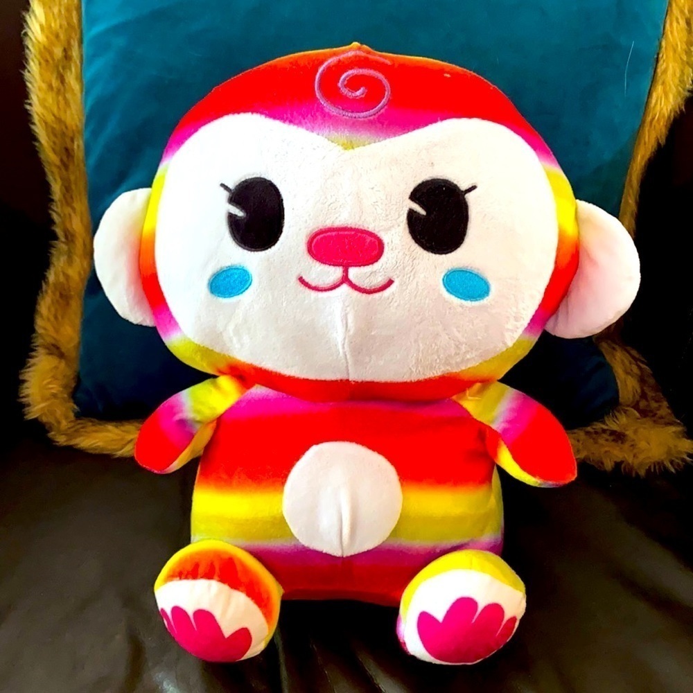 Fiesta Toy Rainbow Jungle Stuffed Multi Color Panda